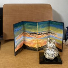 ミニ屛風絵という風景